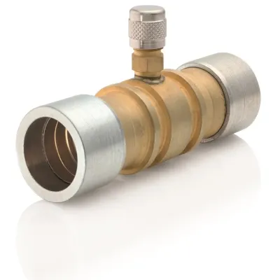 Złączka mosiężna z zaworem Schradera 6,35 NK Ms SV 50